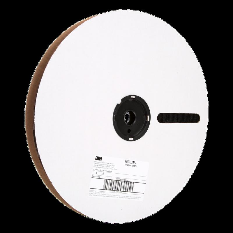 Taśma z haczykiem 3M™ SJ3572 Czarna - Zdejmowane zapięcia na rzepy