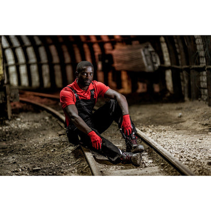 NITRAS MOTION TEX PLUS, ogrodniczki, czarne