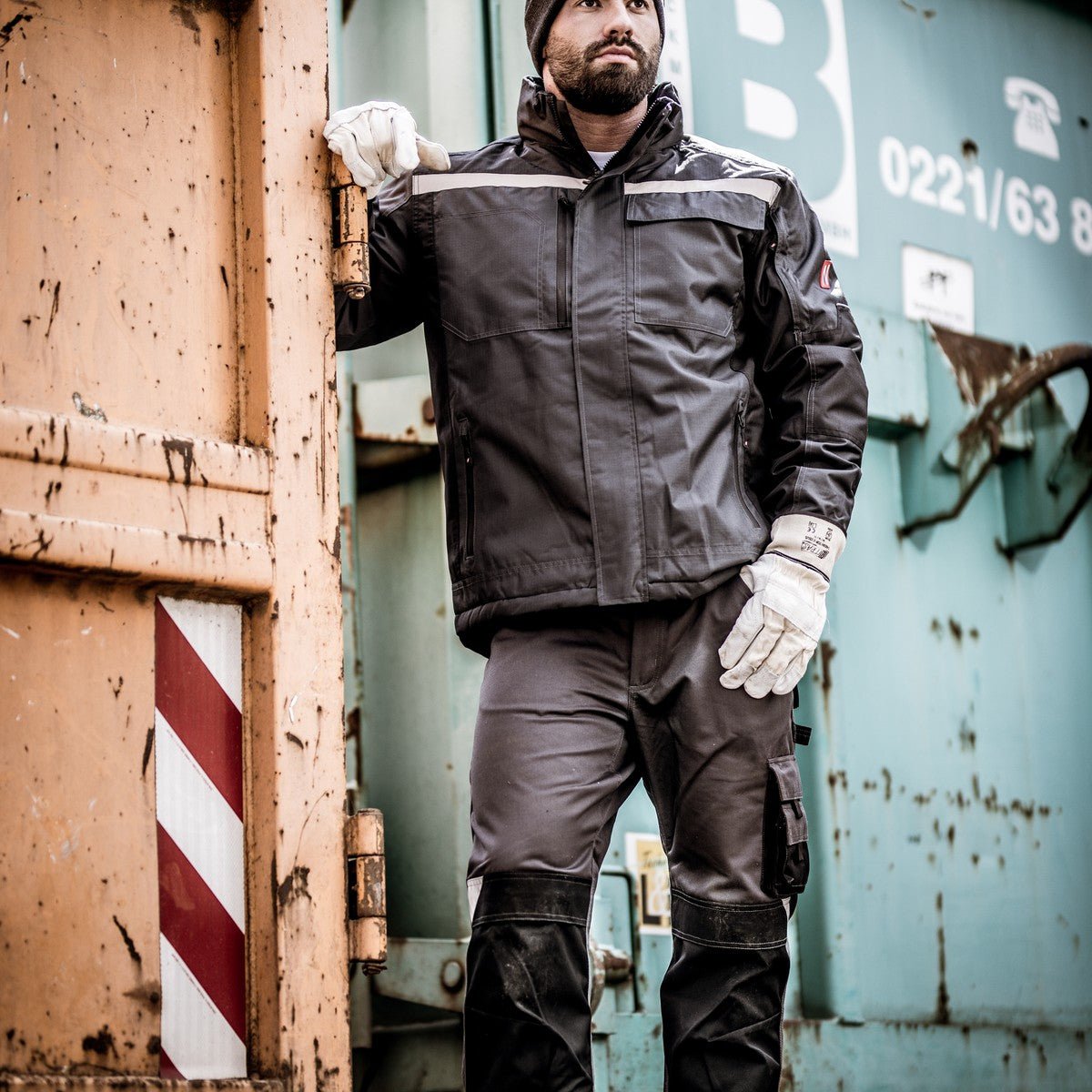 NITRAS MOTION TEX PLUS, parka, antracytowo-czarna