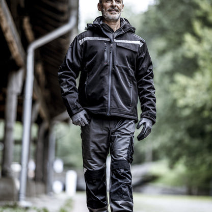 NITRAS MOTION TEX PLUS, kurtka softshell w kolorze czarnym