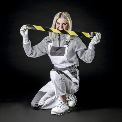 NNITRAS MOTION TEX LIGHT, ogrodniczki, biało-szary