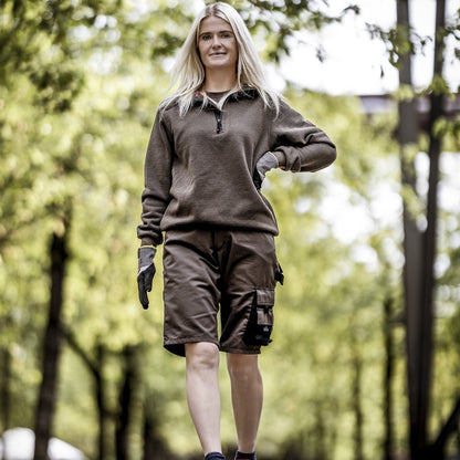 NITRAS MOTION TEX PLUS, sweter, brązowy