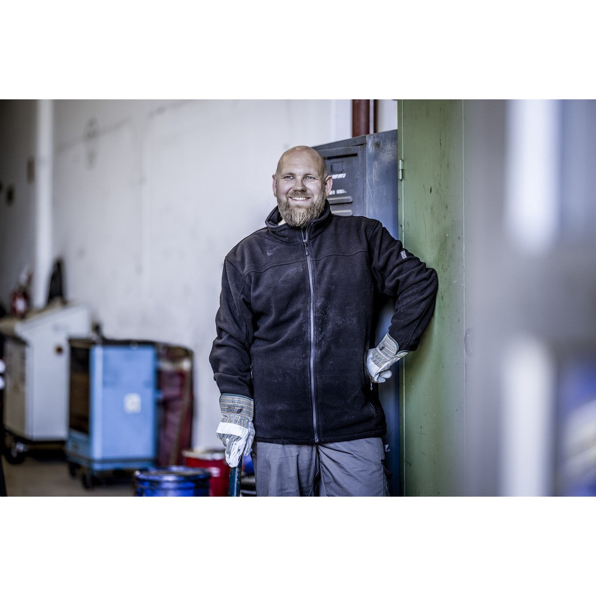 NITRAS MOTION TEX PLUS, kurtka polarowa, kolor czarny