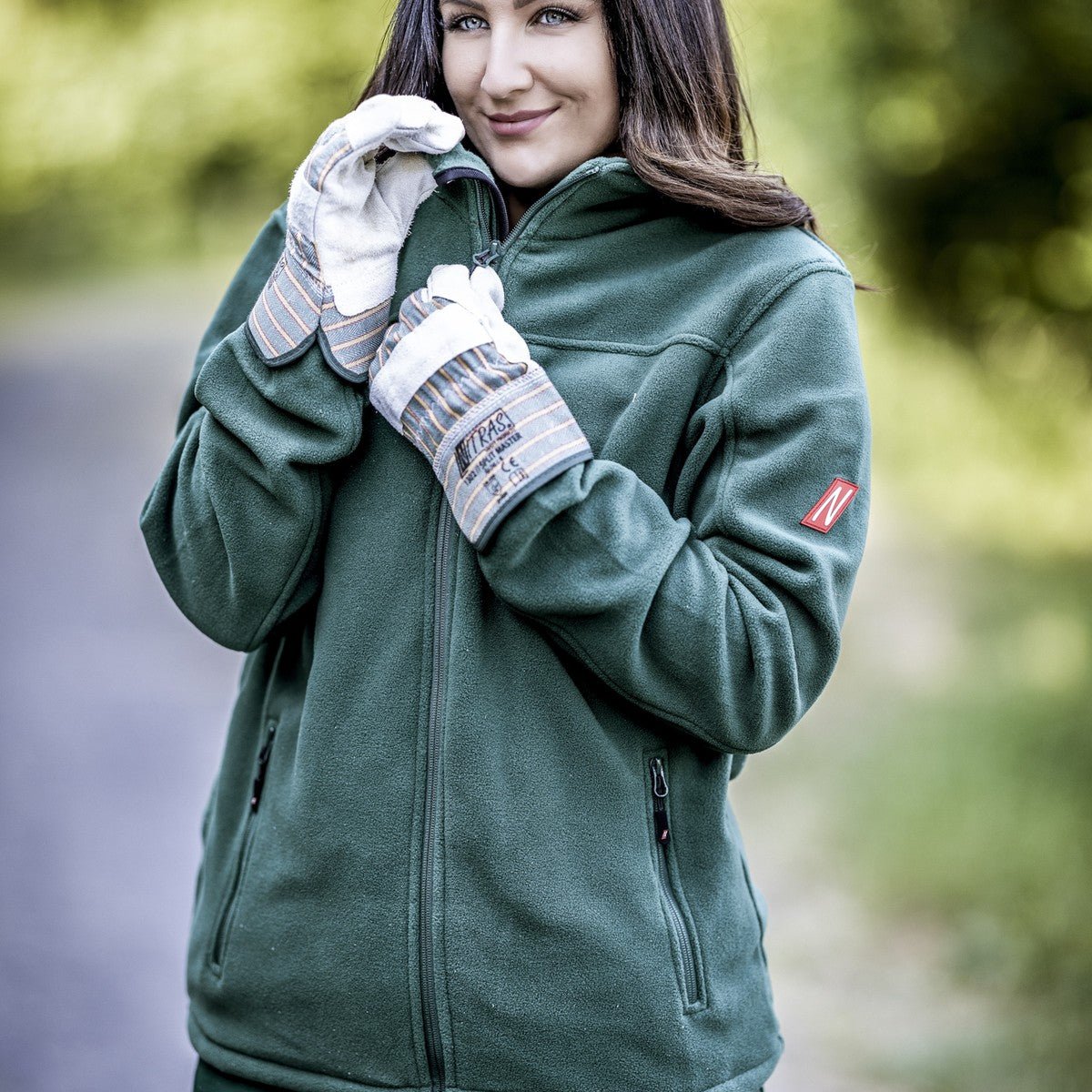 NITRAS MOTION TEX PLUS, kurtka polarowa, kolor zielony