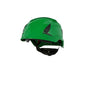Kask 3M™ SecureFit™ X5500, niewentylowany, CE, zielony, X5504NVE-CE | Opakowanie (1 szt.)