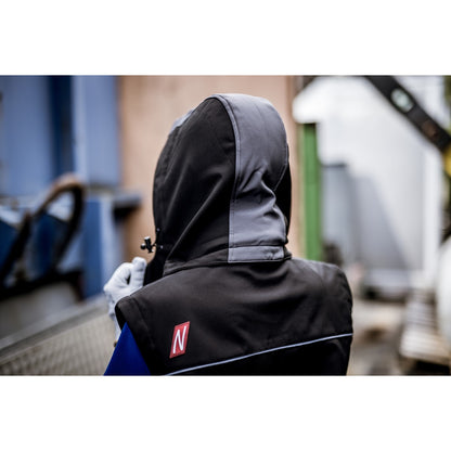 Odpinany kaptur NITRAS, szaro-czarny, poliester OEKO-TEX: 94%; Elastan: 6% | Opakowanie (1 szt.)