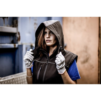 Odpinany kaptur NITRAS, szaro-czarny, poliester OEKO-TEX: 94%; Elastan: 6% | Opakowanie (1 szt.)