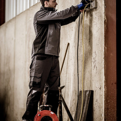 Kurtka softshell NITRAS MOTION TEX LIGHT w kolorze szaro-czarnym