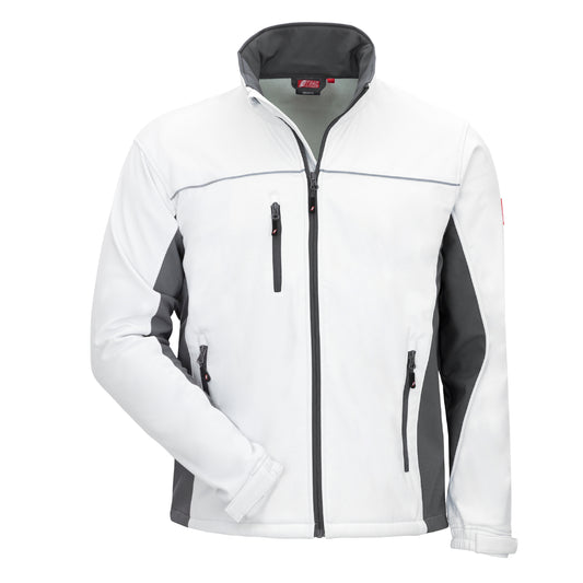 Kurtka softshell NITRAS MOTION TEX LIGHT w kolorze biało-szarym