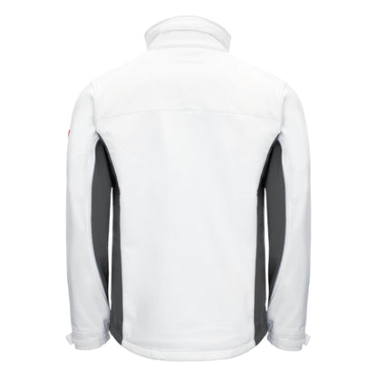 Kurtka softshell NITRAS MOTION TEX LIGHT w kolorze biało-szarym