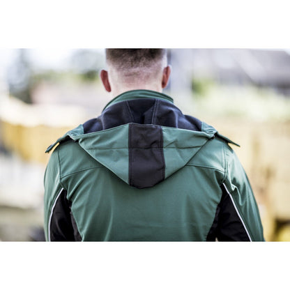 Odpinany kaptur NITRAS, zielono-czarny, poliester OEKO-TEX: 94%; Elastan: 6% | Opakowanie (1 szt.)