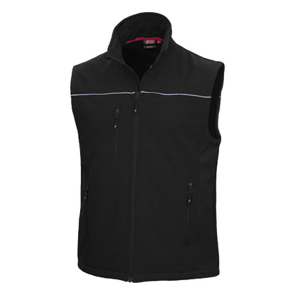 NITRAS MOTION TEX LIGHT, kamizelka softshellowa, czarna