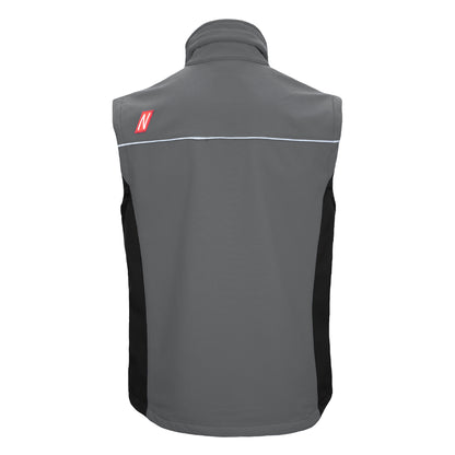 NITRAS MOTION TEX LIGHT, kamizelka softshell, szaro-czarna