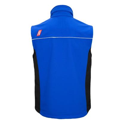 NITRAS MOTION TEX LIGHT, kamizelka softshell, kolor królewski błękit/czarny