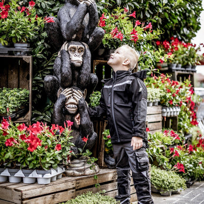 NITRAS MOTION TEX KIDS, kurtka softshell w kolorze czarnym