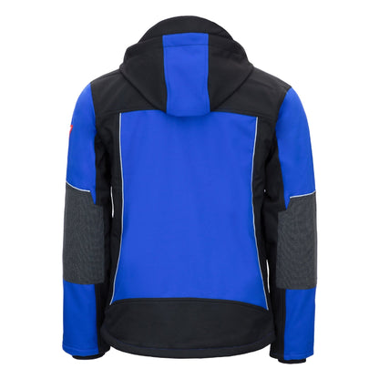 NITRAS MOTION TEX PLUS, kurtka softshell w kolorze błękitu królewskiego/czarnego