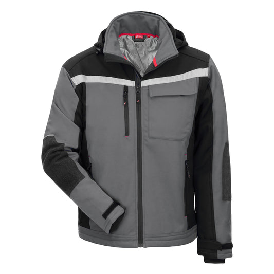 NITRAS MOTION TEX PLUS, kurtka softshell w kolorze szaro-czarnym