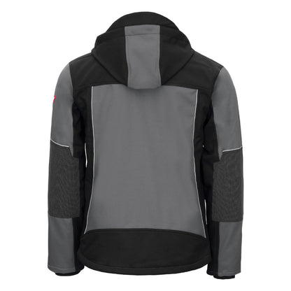NITRAS MOTION TEX PLUS, kurtka softshell w kolorze szaro-czarnym