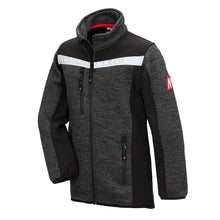 NITRAS MOTION TEX KIDS, dzianinowa kurtka softshell w kolorze czarnym