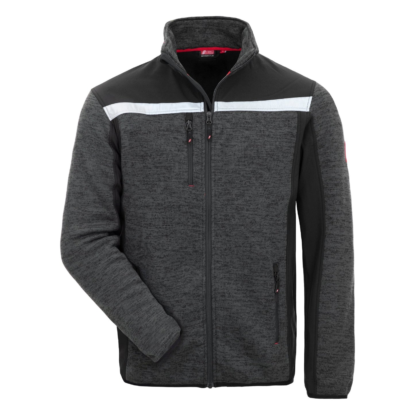 NITRAS MOTION TEX PLUS, dzianinowa kurtka softshell w kolorze czarnym