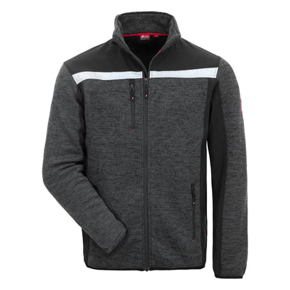 NITRAS MOTION TEX PLUS, dzianinowa kurtka softshell w kolorze czarnym