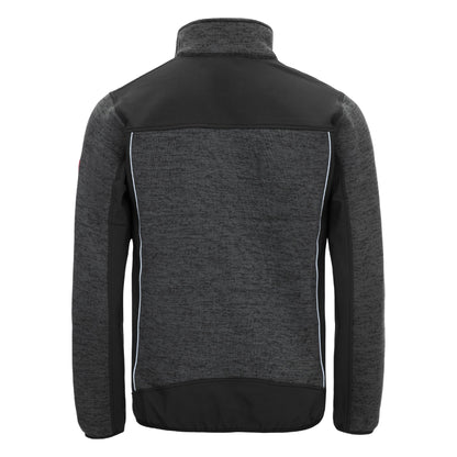 NITRAS MOTION TEX PLUS, dzianinowa kurtka softshell w kolorze czarnym