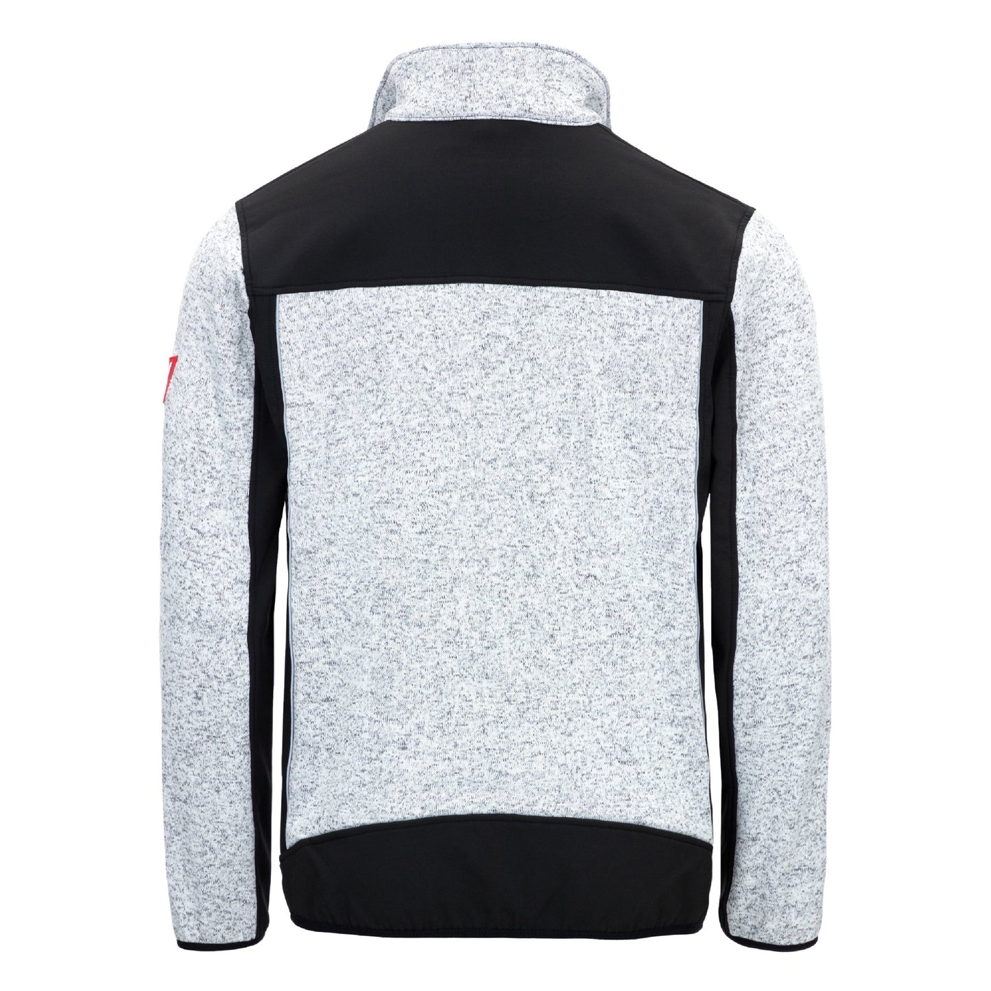 NITRAS MOTION TEX PLUS, dzianinowa kurtka softshell w kolorze jasnoszarym/czarnym