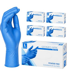 Produkty wycofywane z oferty: Rękawiczki nitrylowe Biocaremedic, rękawiczki jednorazowe, niebieskie – 100 sztuk – rozmiar M | Opakowanie (100 rękawiczek)