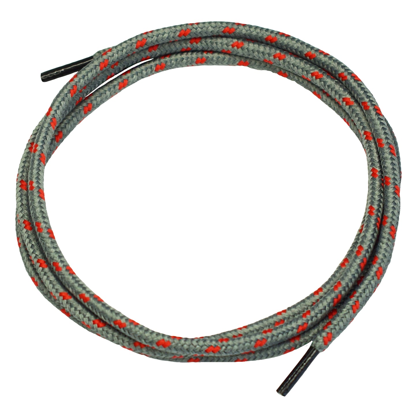 Sznurowadła NITRAS, szaro-czerwone | Opakowanie (1 para)