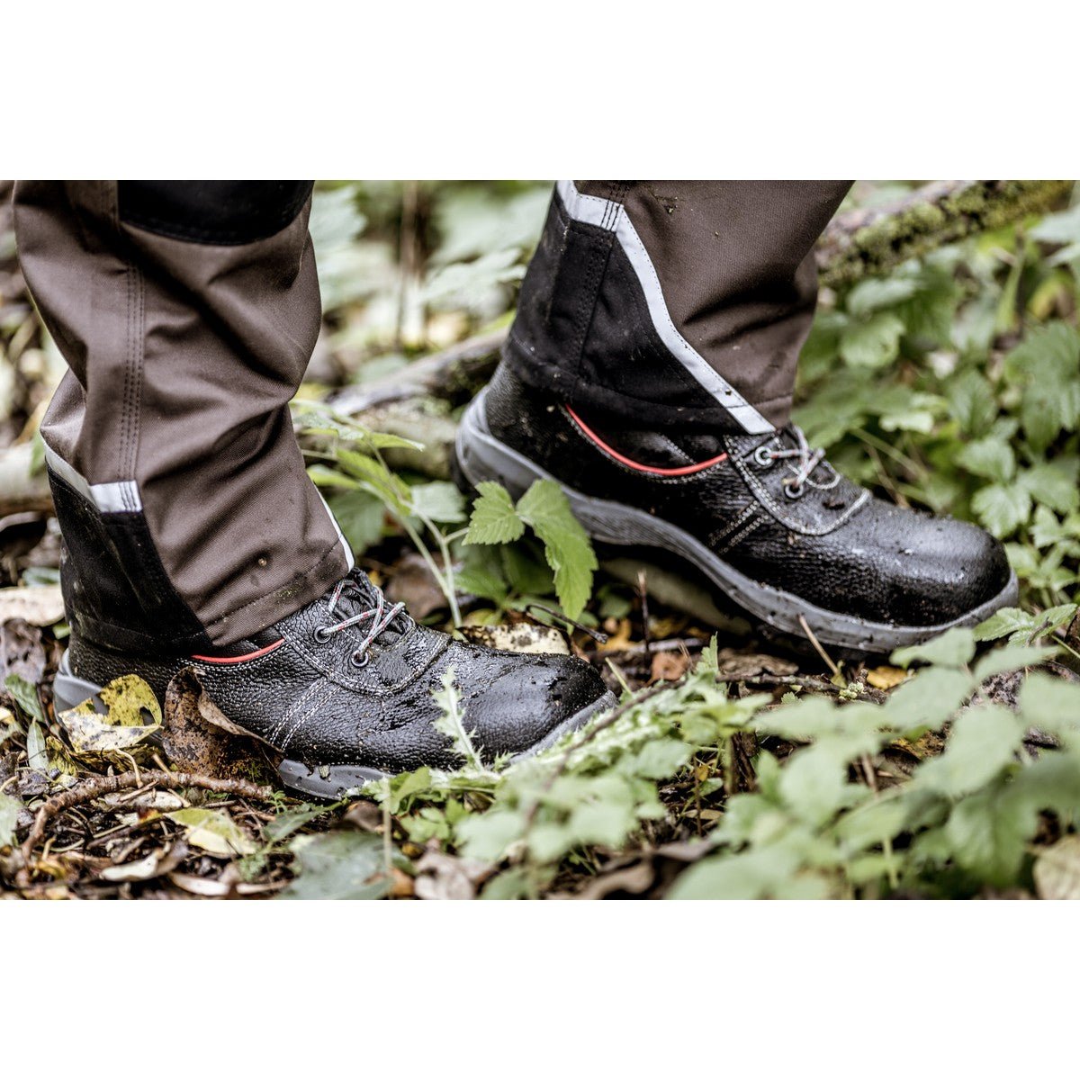 Buty ochronne NITRAS STEP MID MF, S3, średniej wysokości, czarne