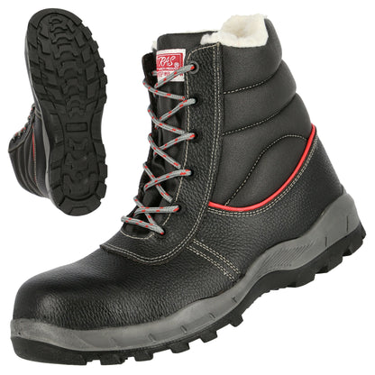 Zimowe buty ochronne NITRAS STEP MID+ MF W, S3 CI, średniej wysokości, czarne