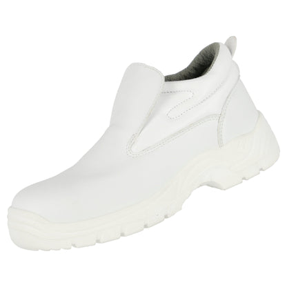 Kapcie ochronne NITRAS CLEAN STEP MID SL, S2, białe
