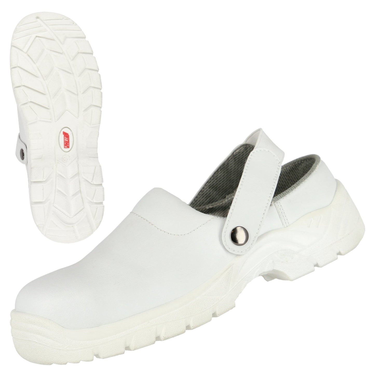 Chodaki bezpieczne NITRAS CLEAN STEP CL, SB, białe