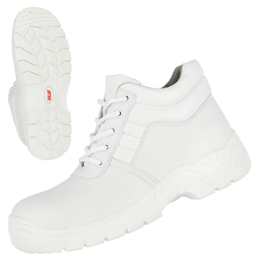 Buty ochronne NITRAS CLEAN STEP MID, S2, średniej wysokości, białe