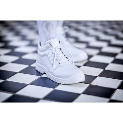 Buty ochronne NITRAS CLEAN STEP MID, S2, średniej wysokości, białe