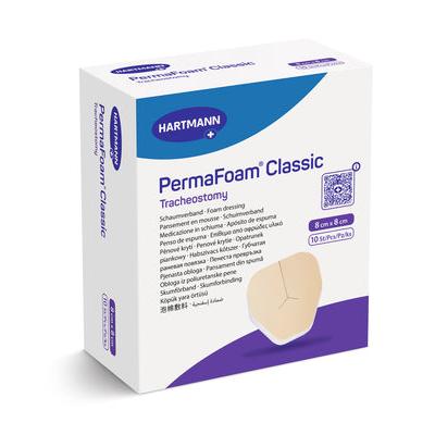 Hartmann PermaFoam Klasyczna tracheostomia 8x8cm P10 | Opakowanie (10 sztuk)
