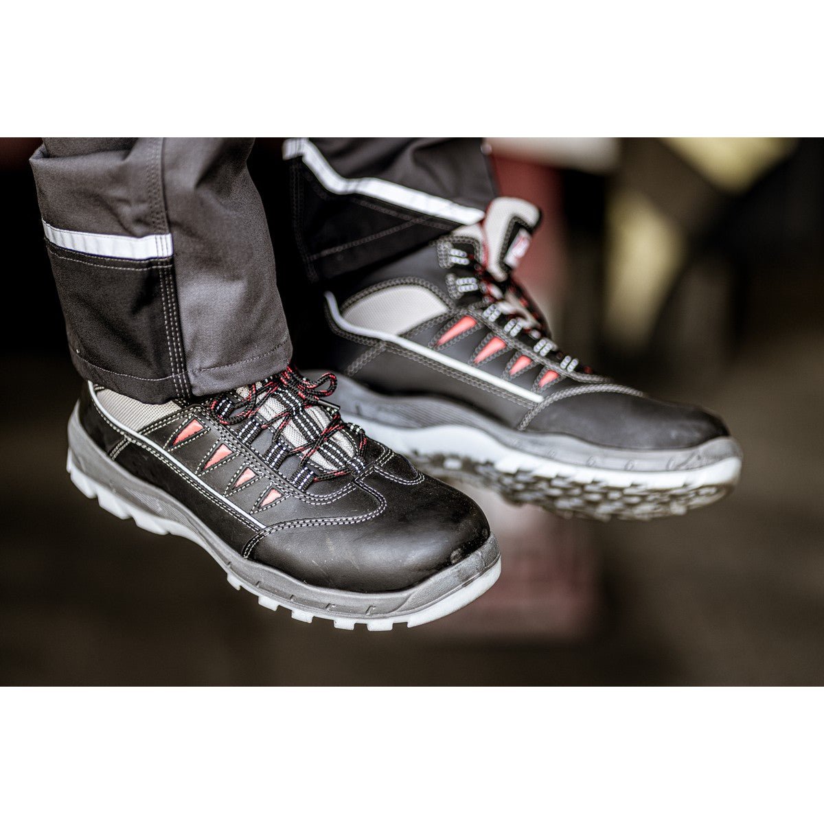 Buty ochronne NITRAS SPORT STEP MID, S3, średniej wysokości, czarne