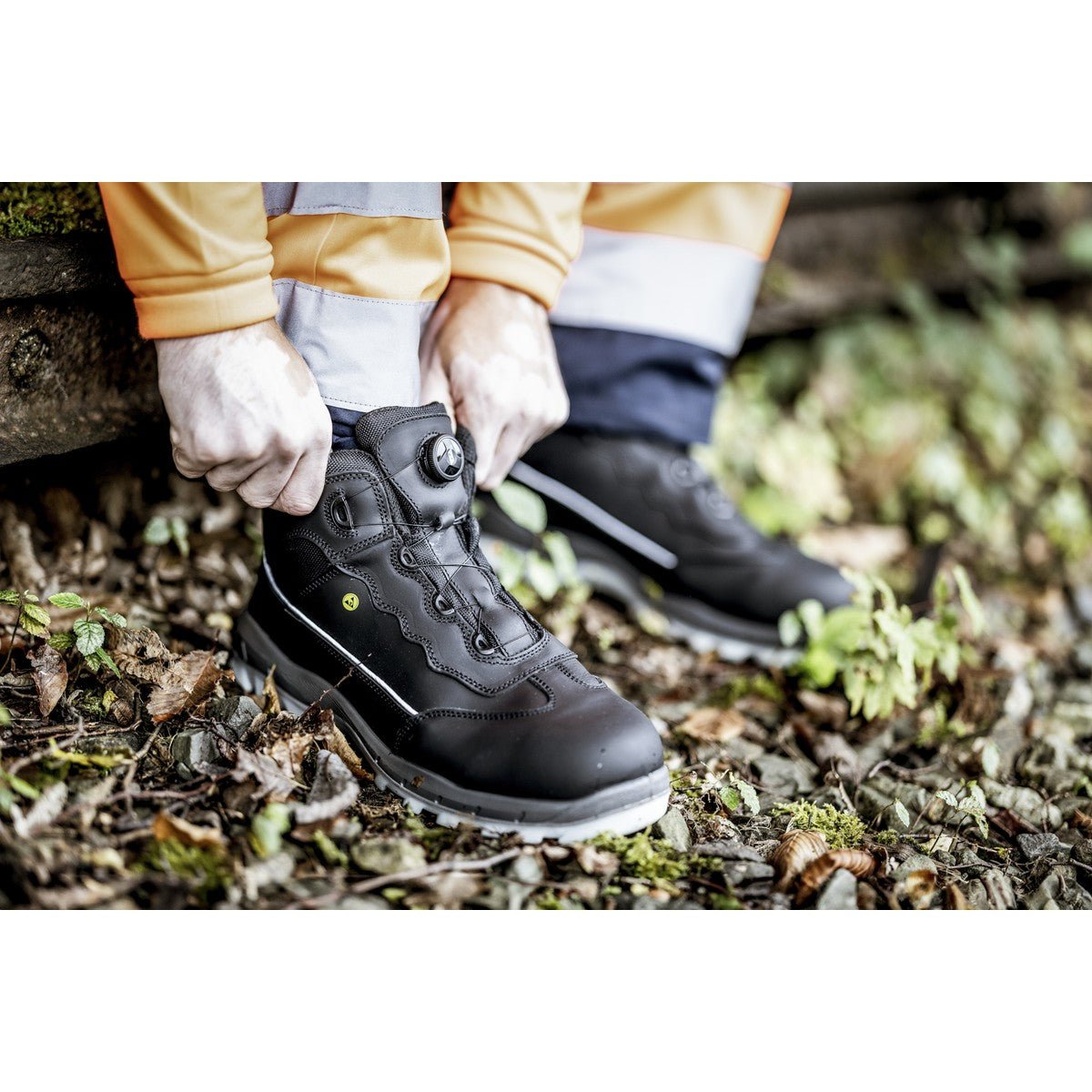 NITRAS SPORT STEP MID FIT, buty ochronne, średniej wysokości, czarne