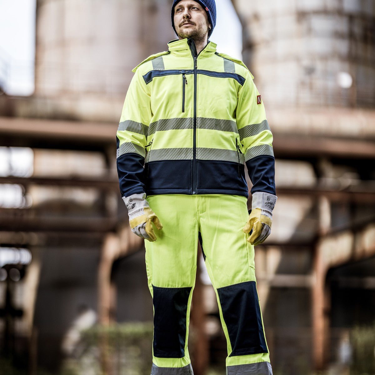 NITRAS MOTION TEX VIZ, kurtka softshell o wysokiej widoczności