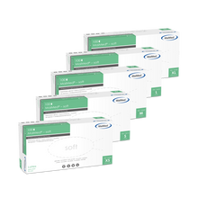 Rękawiczki badawcze MaiMed-soft, lateksowe, niejałowe, pudrowane, 100 szt./op