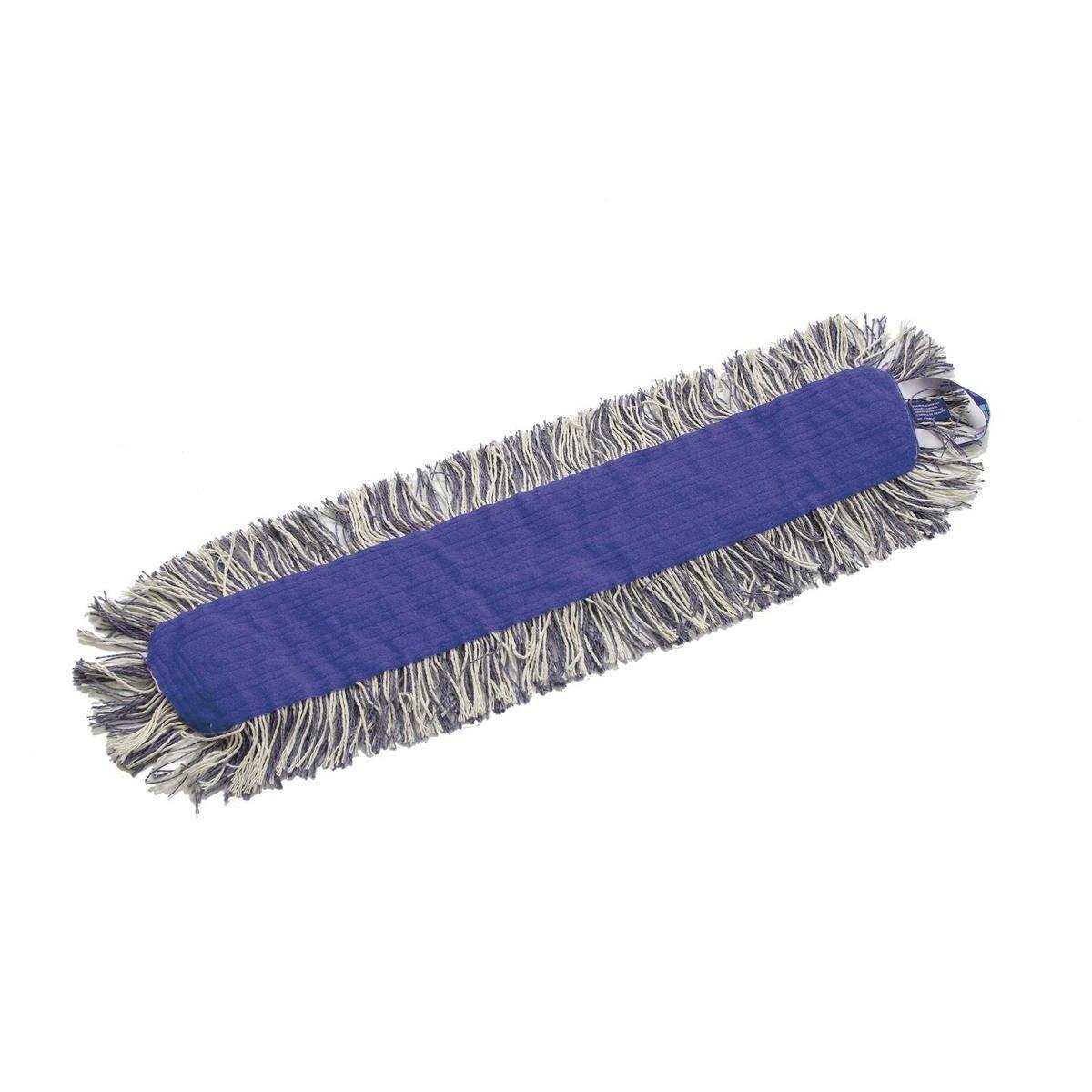 Prostokątny niebieski mop TASKI K2, mop pętlowy z otwartymi frędzlami od Diversey Deutschland GmbH & Co. OHG, przedstawiony z białymi i szarymi otwartymi frędzlami na białym tle.