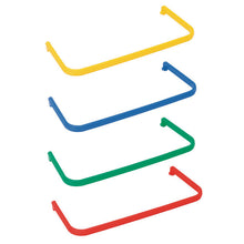 Uchwyt wiadra TASKI w kolorze kodowanym przez Diversey Deutschland GmbH & Co. OHG, pasujący do wiader o pojemności 7 i 12 litrów (7517242, 7517299), dostępny jest w kolorach żółtym, niebieskim, zielonym i czerwonym, ma zakrzywiony prostokątny kształt z zaokrąglonymi rogami. Opakowanie: 1 sztuka.