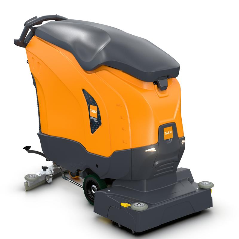 TASKI ULTIMAXX 2900 RB65 Performance firmy Diversey Deutschland GmbH & Co. OHG to szorowarka nowej generacji z napędem kołowym, zbiornikiem 63L i podwójnym wałkiem 65cm - idealna do efektywnego czyszczenia dużych powierzchni podłogowych.