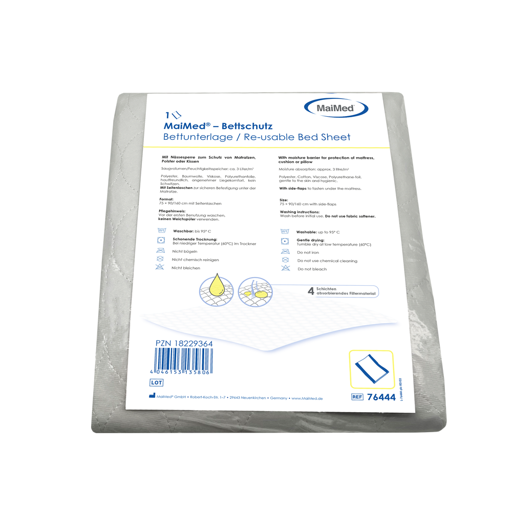 Ochraniacz/podkład na łóżko MaiMed, nadający się do prania
