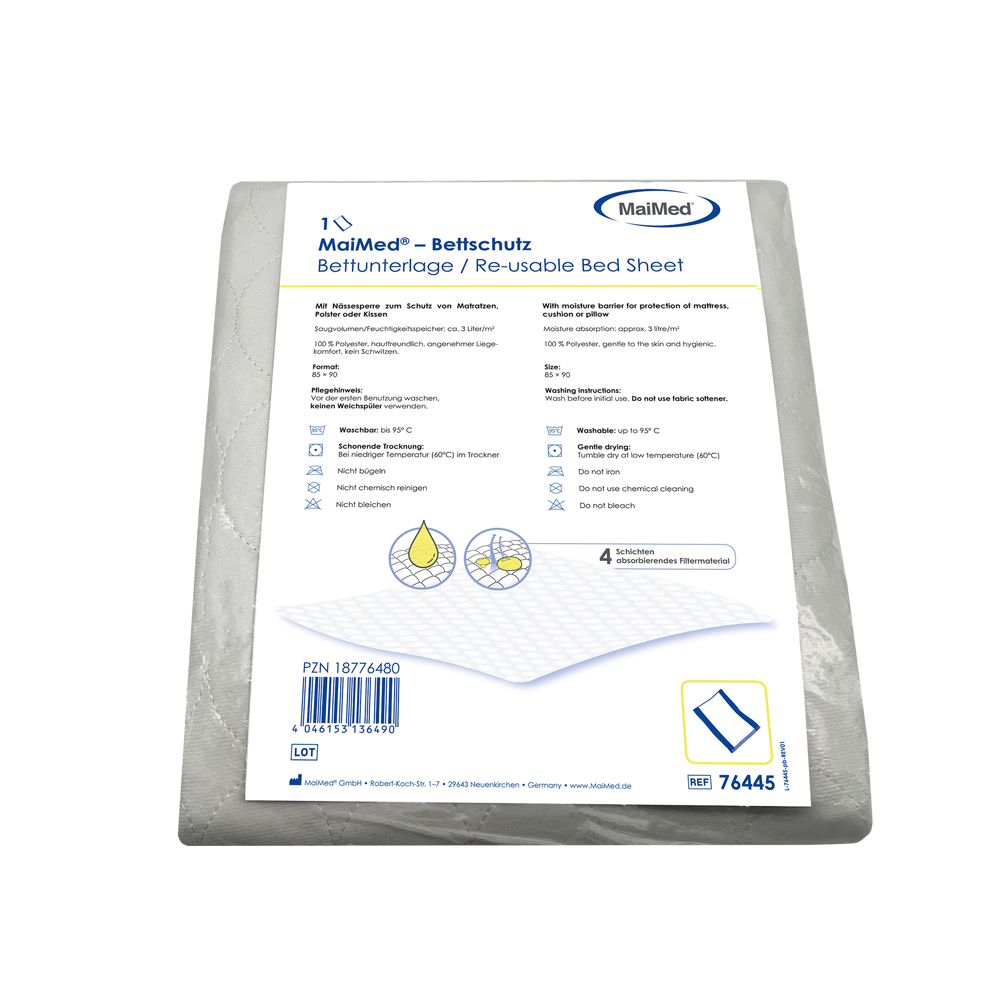 Ochraniacz/podkład na łóżko MaiMed, nadający się do prania