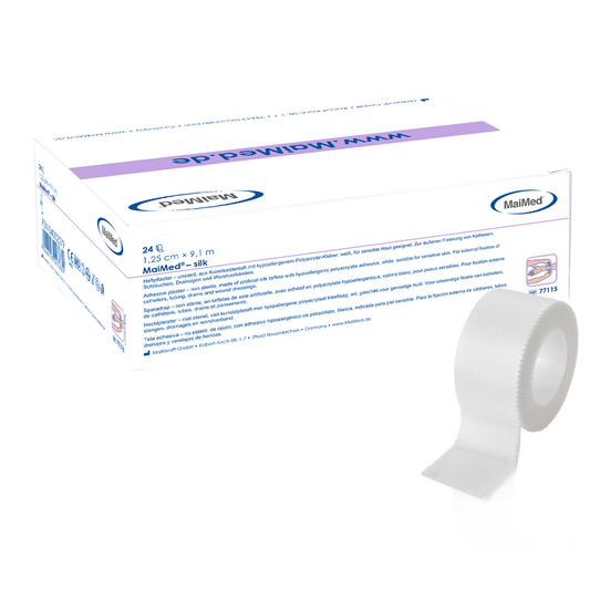 MaiMed-jedwabny plaster samoprzylepny wykonany z tafty sztucznego jedwabiu