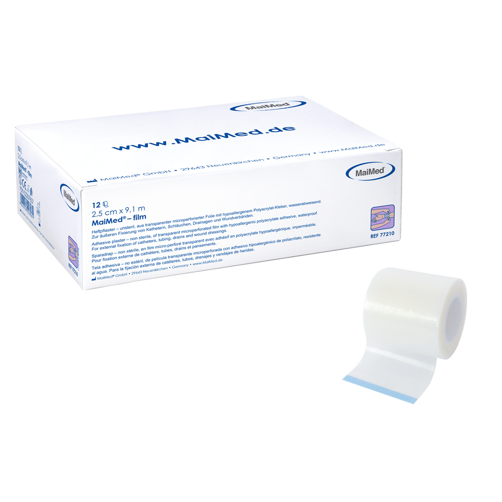 Plaster samoprzylepny filmowy MaiMed wykonany z przezroczystej folii