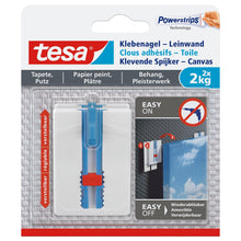 tesa Klebenagel Leinwand für Tapeten & Putz, weiß, bis 2 kg