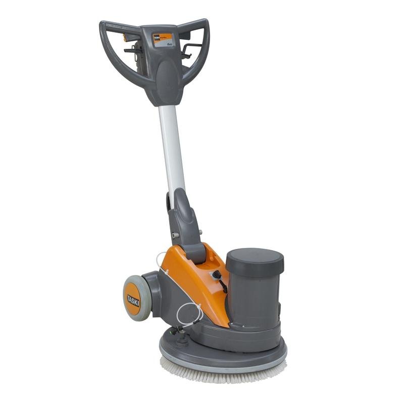 Die TASKI ergodisc duo von Diversey Deutschland GmbH & Co. OHG to standardowa maszyna do czyszczenia podłóg o dwóch prędkościach (165/330 obr./min), idealna do gruntownego czyszczenia, polerowania, szlifowania i innych zastosowań na twardych podłogach.
