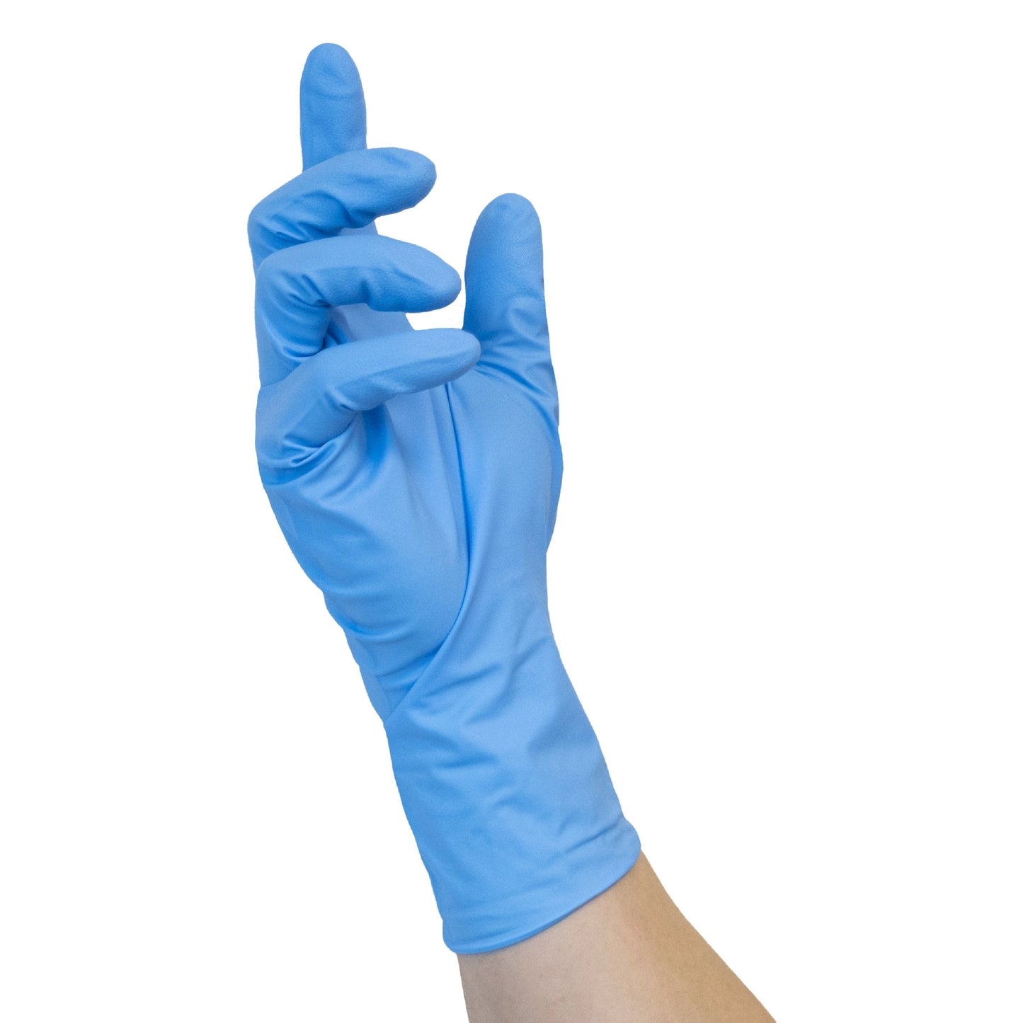 NITRAS HIGH RISK NITRILE, jednorazowe rękawiczki nitrylowe, niebieskie